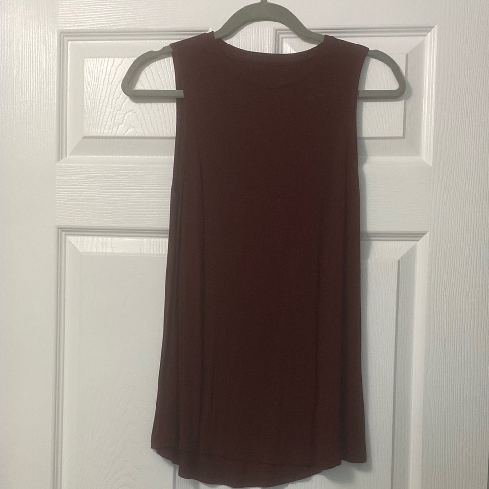A New Day Burgundy Tank Top